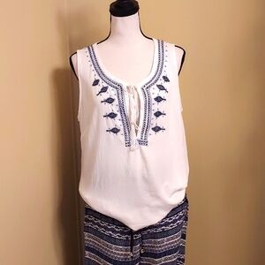 Saint Tropez West Embroidered Top